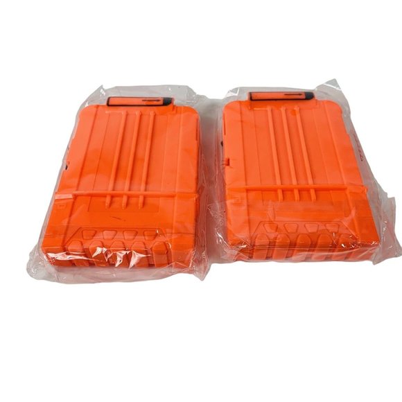 NEW Lot Of 2 Nerf N-Strike 6 Max Round Dart Gun Ammo Clip Magazine No Darts Toy - Picture 2 of 11